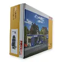 Station service ARAL , Bleu / blanc - VOLLMER 45156 - Échelle HO : 1/87ème - 175 x 150 x 80 mm - 3