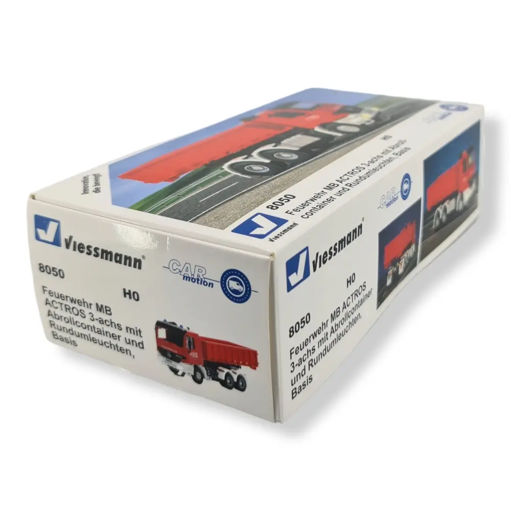 Camion de pompiers Mercedes-Benz ACTROS équipé du système CarMotion - VIESSMANN 8050 - HO - 2