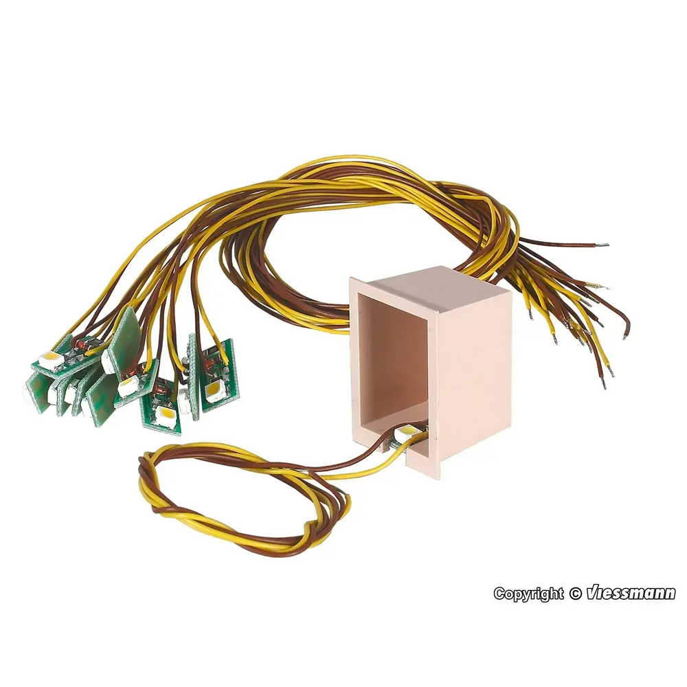 Lot de 10 LED jaune pour éclairage maison VIESSMANN 6007 - Toutes échelles - 2