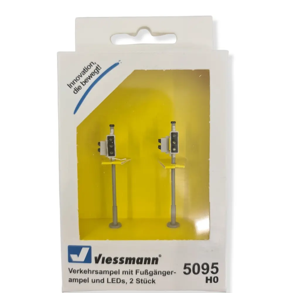 Lot de 2 Feux de signalisation piétons Viessmann 5095 - HO 1/87 - EP III / IV - 3