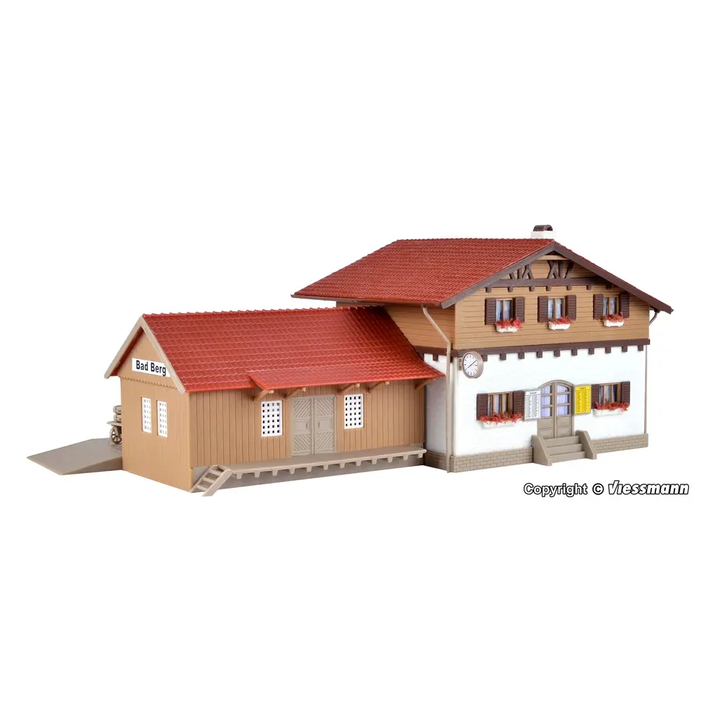 Gare "Bad Berg" - Vollmer 43526 - HO 1/87 - 240 x 125 x 95 mm - 2