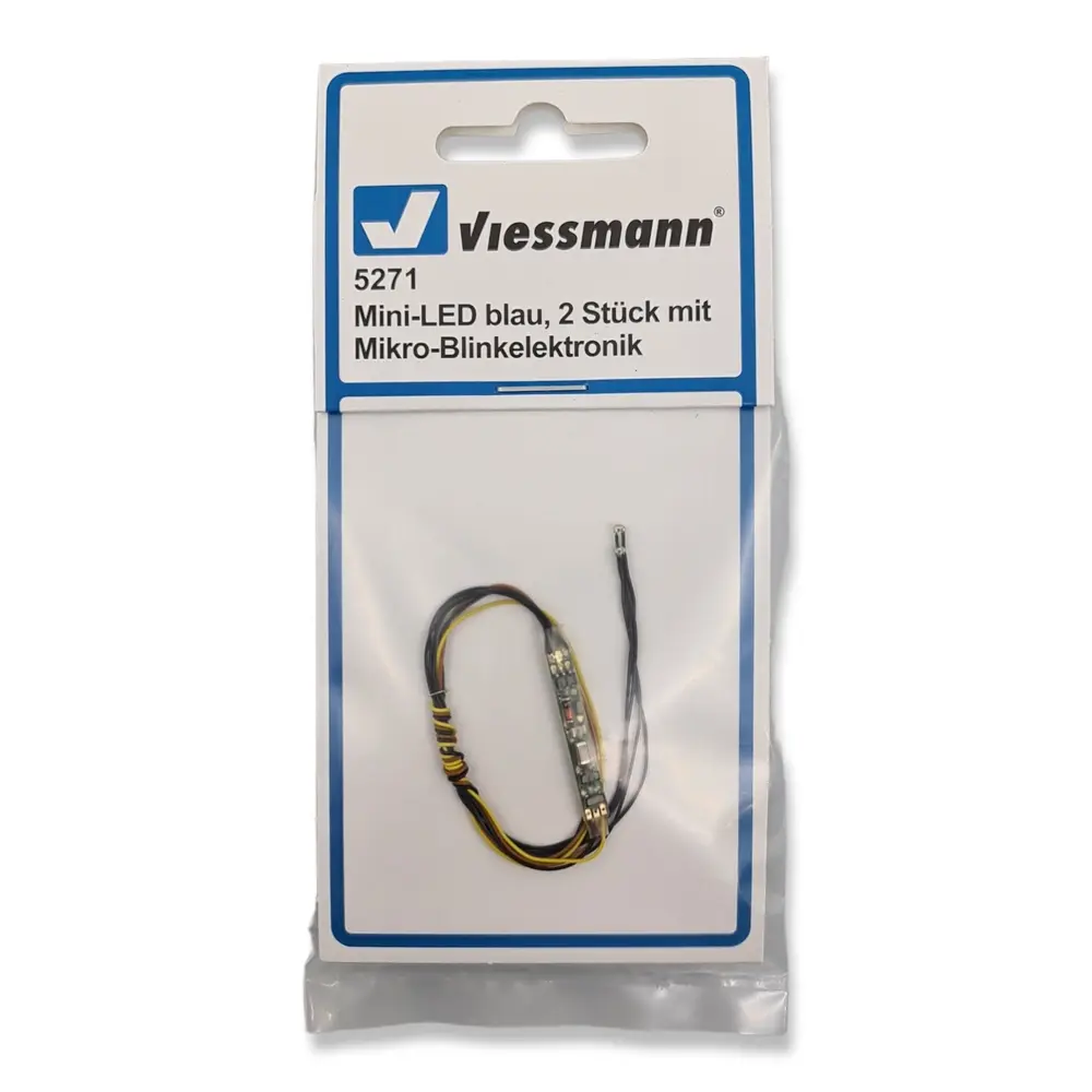 Micro clignotant avec 2 LED bleu Viessmann 5271 - Pour véhicules miniatures - 2