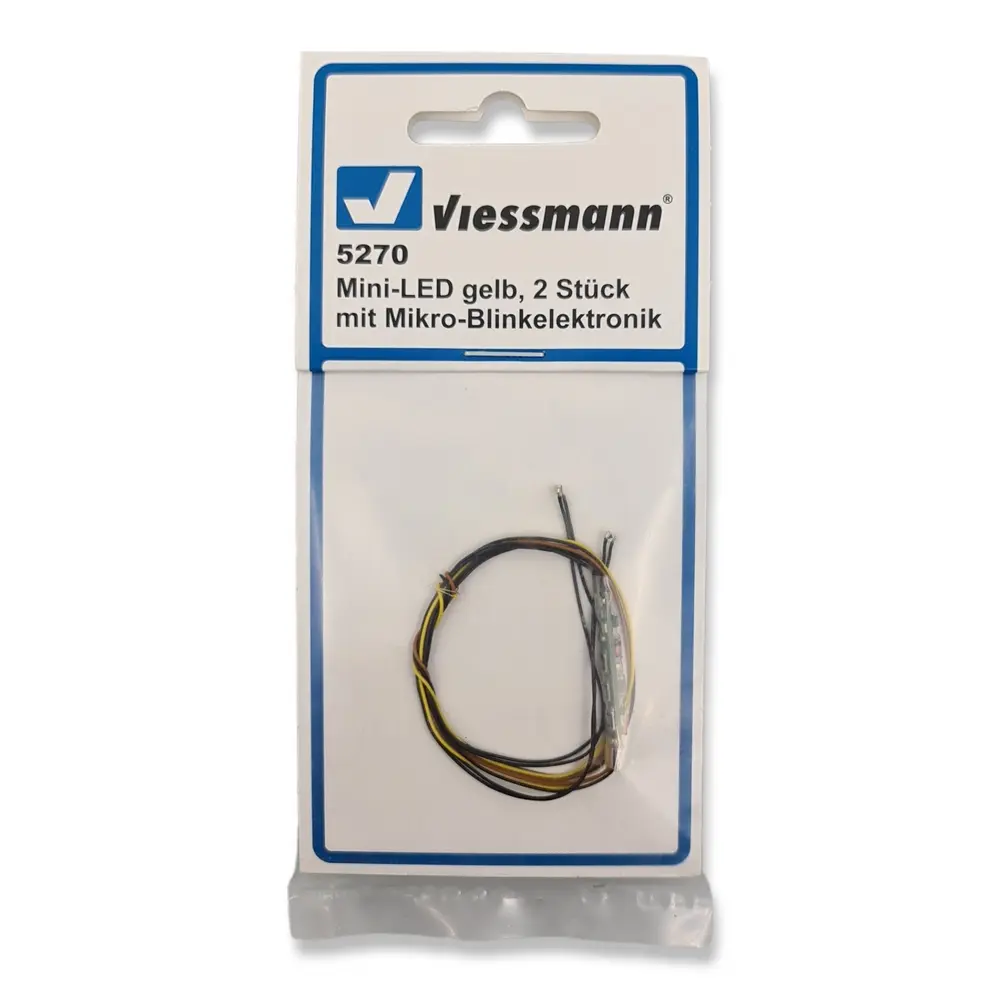 Micro clignotant avec 2 LED jaune Viessmann 5270 - Pour véhicules miniatures - 2