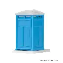 Cabine de toilette occupée, porte animé et personnage VIESSMANN 1545 - HO 1/87 - 3