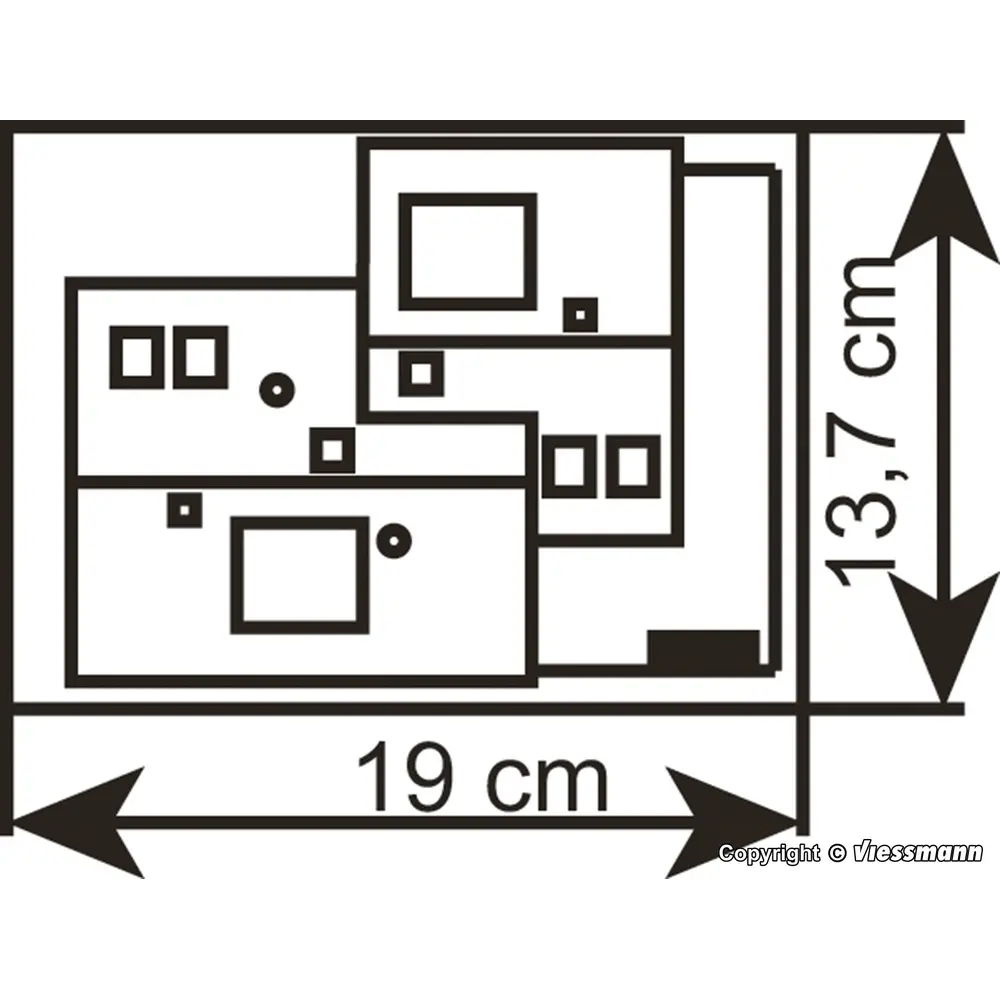 Boutique aménagée avec éclairage intérieur fonctionnel - Vollmer 43694 - HO 1/87 - 4