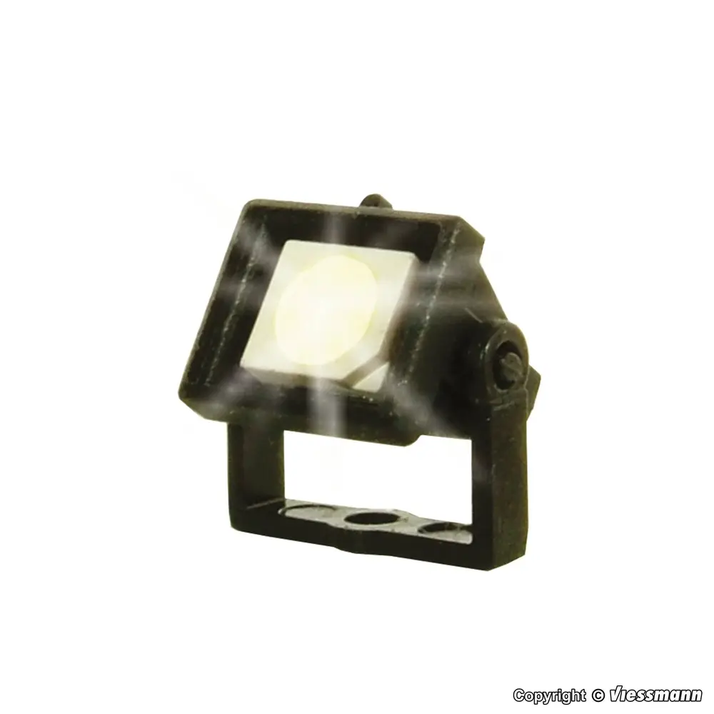 Spot projecteur carré Viessmann 6333 à LED blanc - HO 1/87 - 2