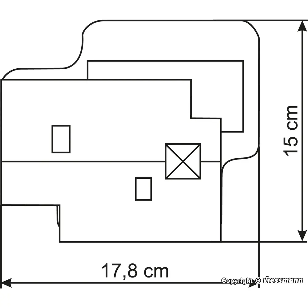 Hôtel de sport et de bien-être « Europe » - Vollmer 43808 - HO 1/87 - 5