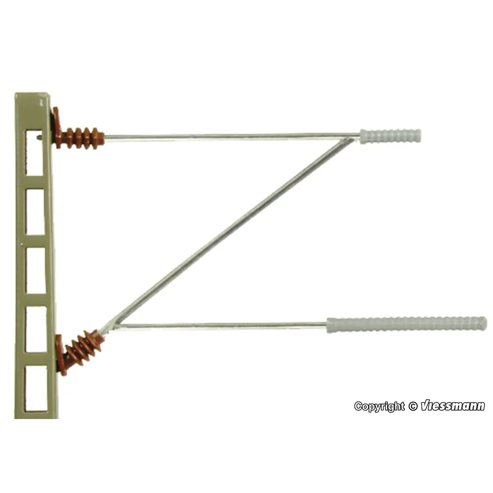 Mât ligne avec bras d'extension VIESSMANN 4110 - HO 1/87 - 2