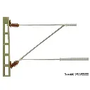 Mât ligne avec bras d'extension VIESSMANN 4110 - HO 1/87 - 2