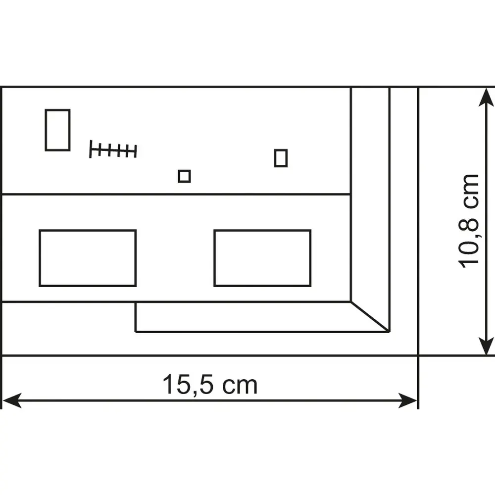 Boulangerie Lang avec intérieur et éclairage LED, kit fonctionnel - Vollmer 43633 - HO 1/87 - 5