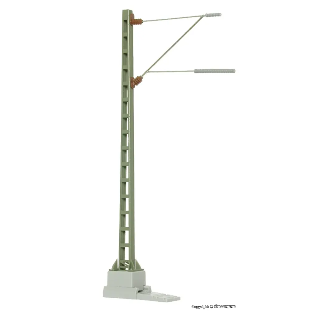 Mât ligne avec bras d'extension VIESSMANN 4110 - HO 1/87 - 3