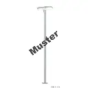 Double lampe pour plateforme Viessmann 6726 LED - HO 1/87 - hauteur 70 mm - 2