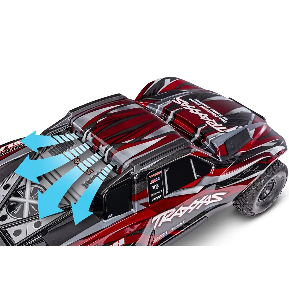 Short course - Maxx Slash 4x4 brushless 6S - Traxxas 102076-4-RED - 1/8 - 5