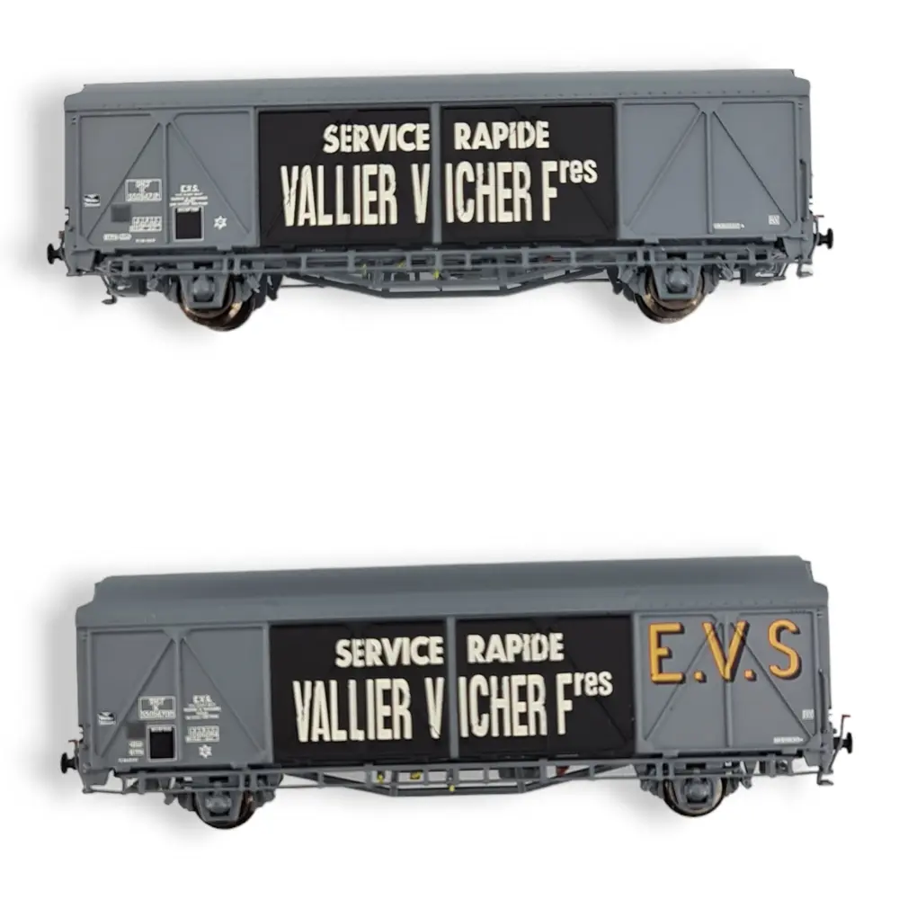 Set 2 wagons couvert EVS IK - Trains160 16047 - N 1/160 - SNCF - Ep III - 3