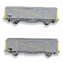 Set 2 wagons couverts EVS Hi Trains160 16052 - N 1/160 - SNCF - 3