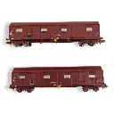 Set de 2 wagons couverts Gass 9-16 - Trains160 16022 - N 1/160 - SNCF - Ep IV/V - 2R - 3