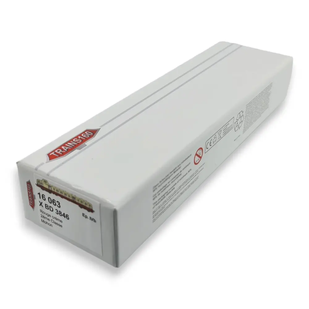 Autorail X BD 3846 Analogique - TRAINS160 16063 - N : 1/160 - SNCF - EP. IV  - 4