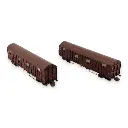 Set 2 wagons couverts Gass 9-16 - TRAINS160 16021 - N : 1/160 - SNCF - EP. IV  - 2