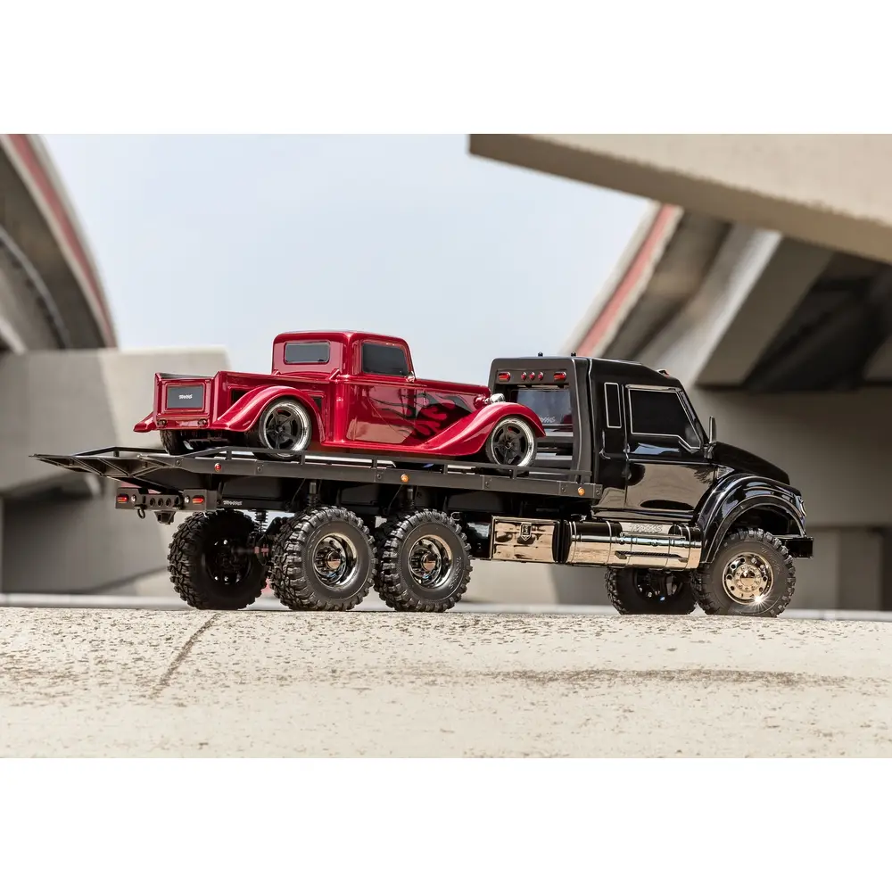 Camion à plateau TRX-6 Ultimate RC Hauler 6x6 RTR avec treuil - Traxxas 88086-84-BLK - 1/10 - 33