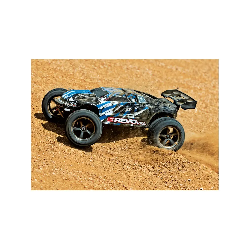 Mini E-revo brushless VXL TSM USB RTR - Traxxas 71076-8-BLUEX - 1/16 - 16