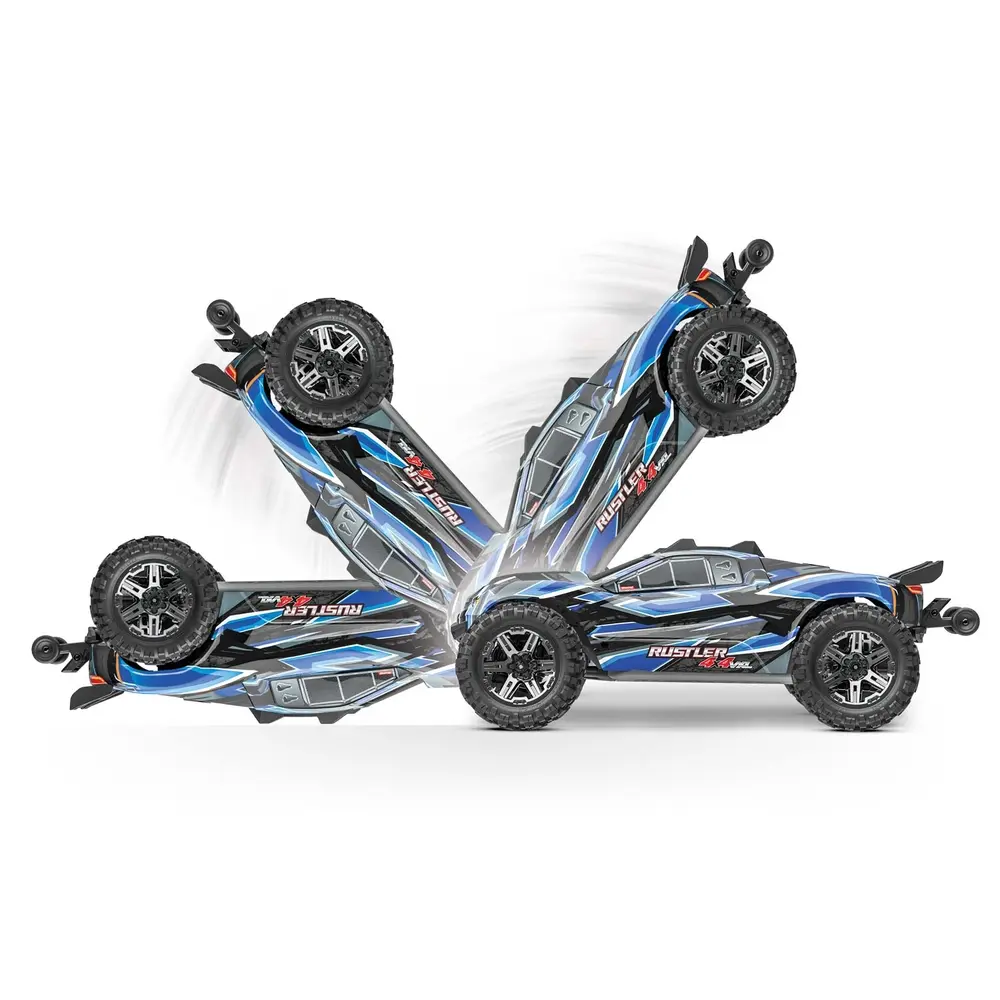 Rustler 4x4 HD VXL Brushless 3S Clipless TSM RTR - Traxxas 67376-4-ORNG - 1/10 - 6
