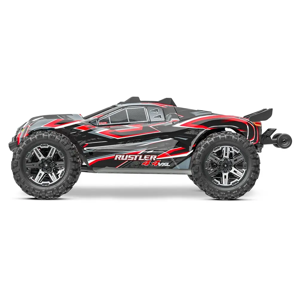 Rustler 4x4 HD VXL 3S Clipless TSM RTR - Traxxas 67376-4-RED - 1/10 - 2