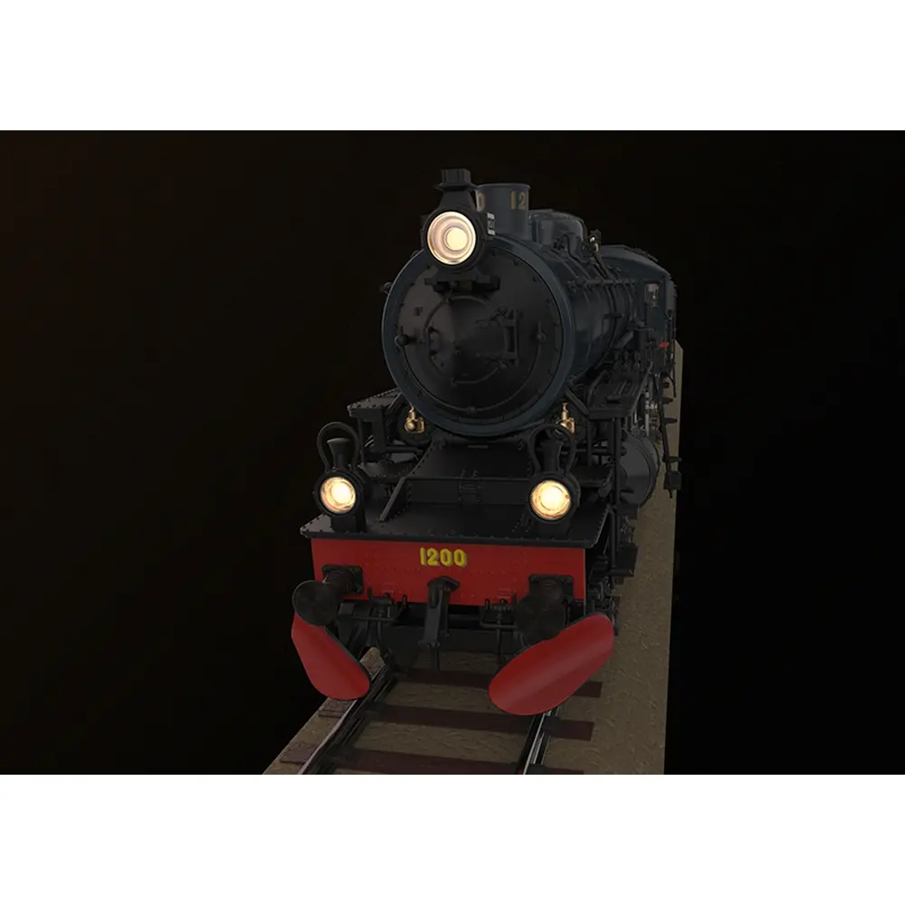 Locomotive à vapeur F 1200 - Trix 25490 - HO 1/87 - SJ - Ep VI - Digital sound fumigène - 2R - 3