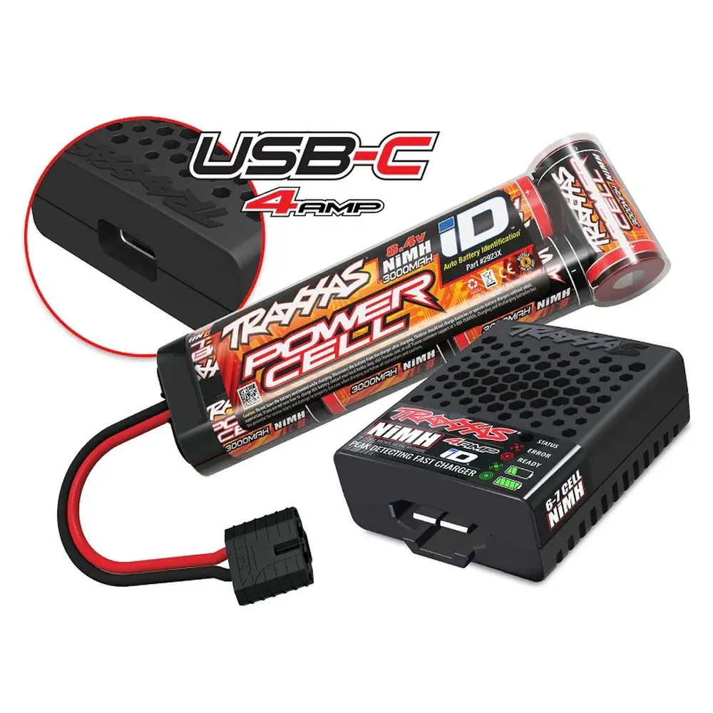 Rustler 2wd XL-5 TQ Clipless RTR + accus, chargeur - Traxxas 37254-8-ORNG - 1/10 - 9