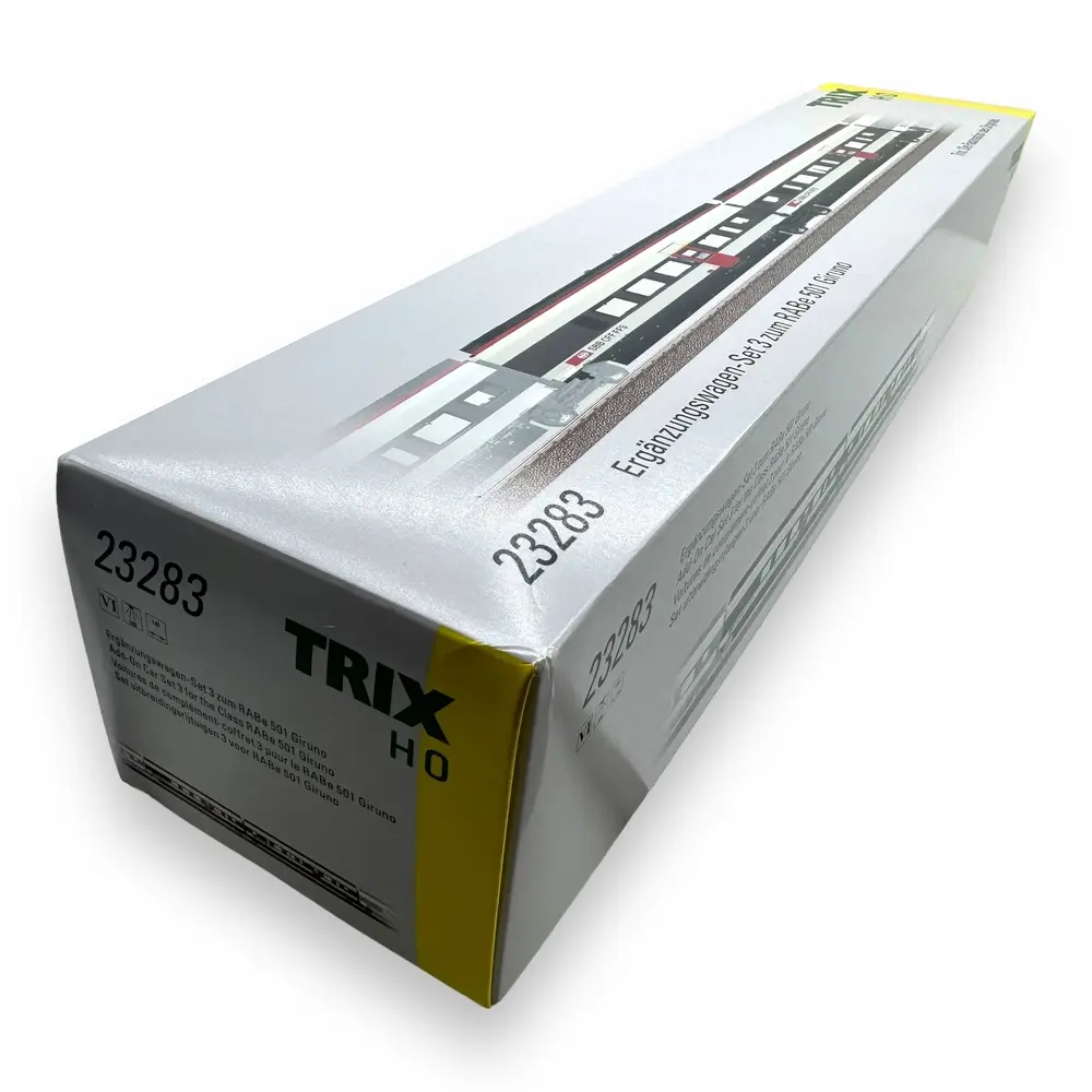 Set de 2 voitures complémentaires RABe 501 Giruno - Trix 23283 - HO 1/87 - CFF - Ep VI - 2R - 4
