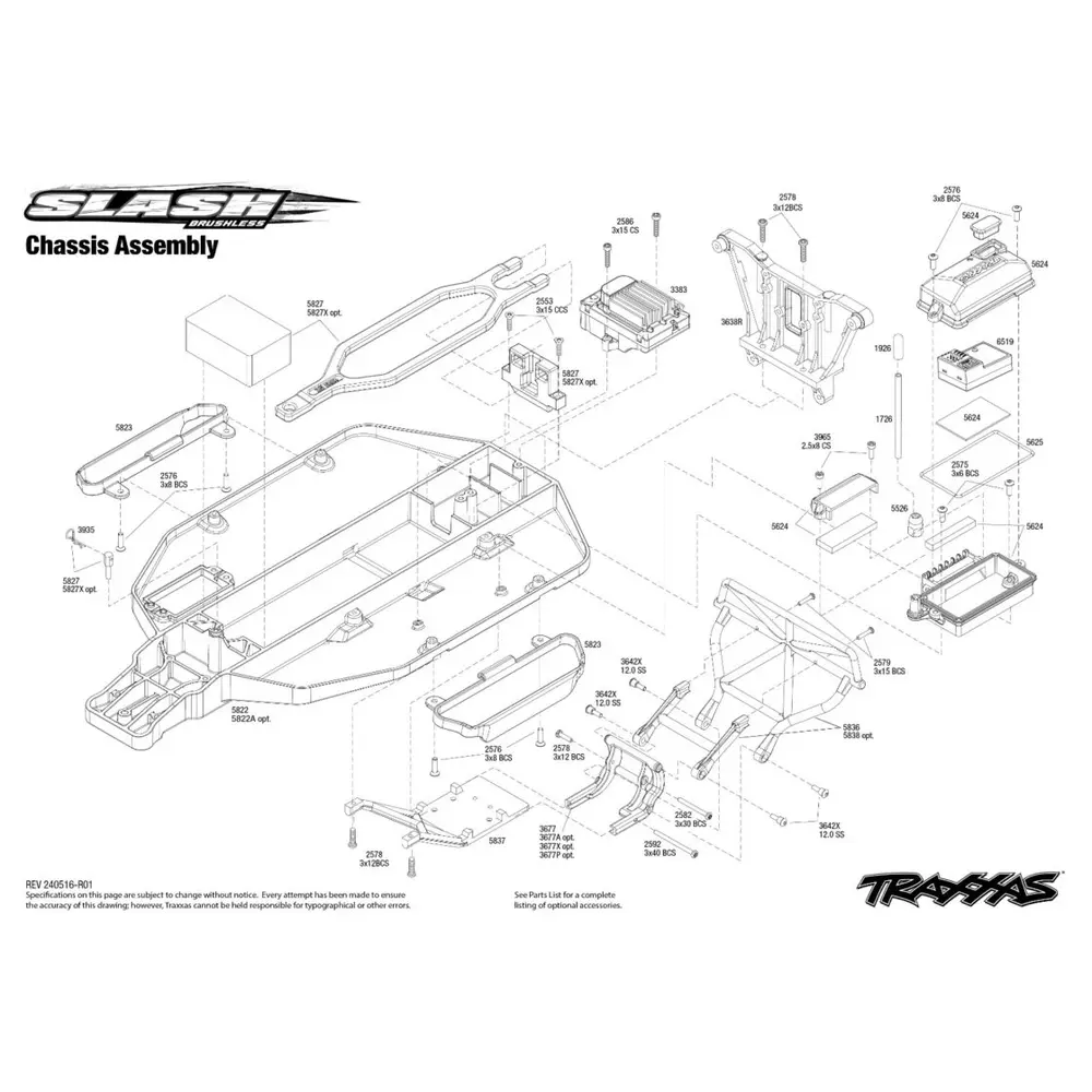 Slash Brushless 2S 4x2 kit à monter V2 - Traxxas 58314-4 - 1/10 - 7