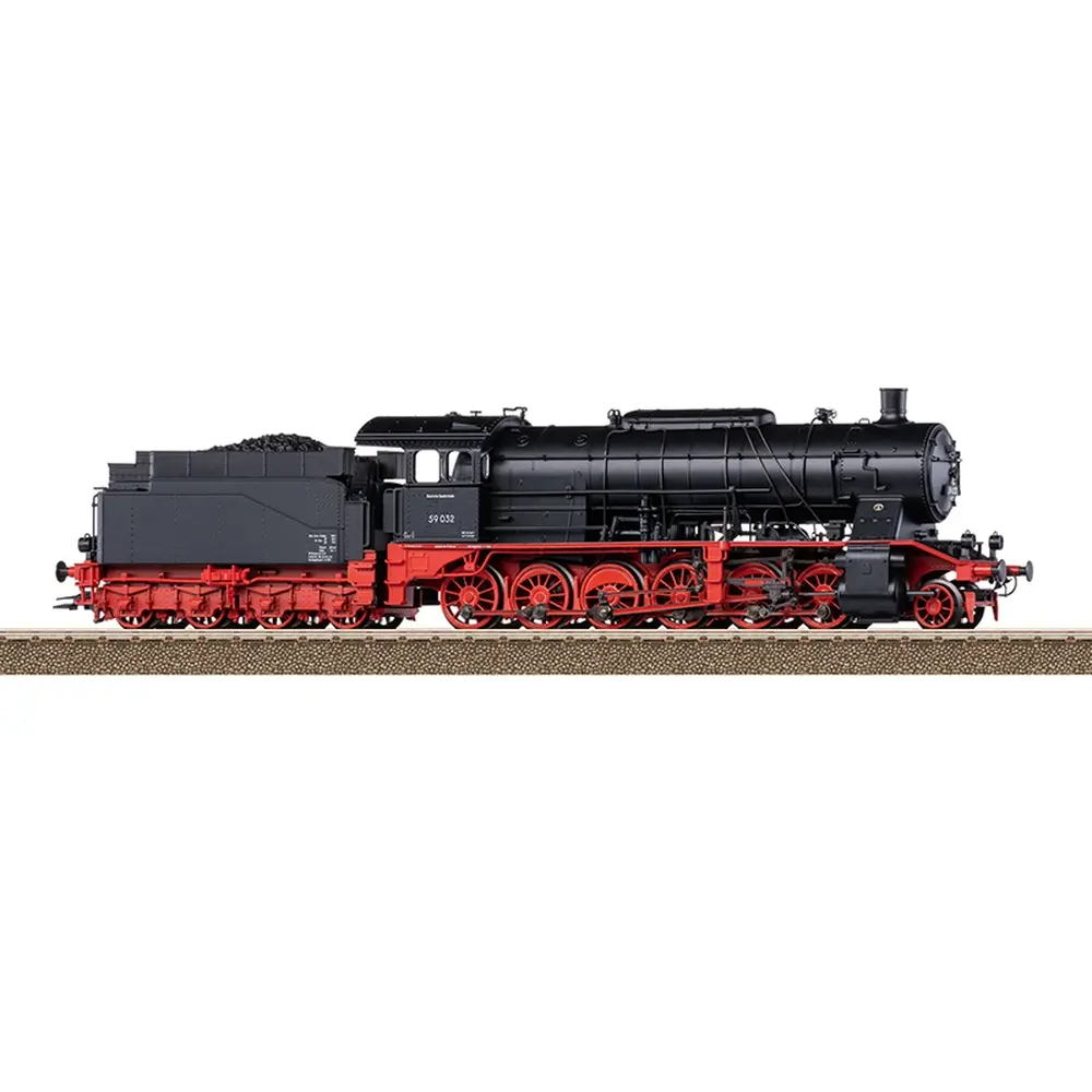 Locomotive vapeur série 59 - Trix T25059 - DB - HO 1/87 - EP. III - Digital sound - 2R - 2
