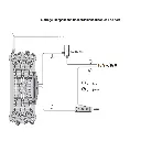 Traversée Jonction Double R2 24,3° Trix 62624 - 188,3 mm - HO : 1/87 - Code 83 - Voie C - 5