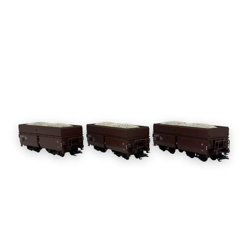 Coffret de 3 wagons à déchargement automatique - Trix 24121 - HO 1/87 - OBB - Ep IV - 2R - 2