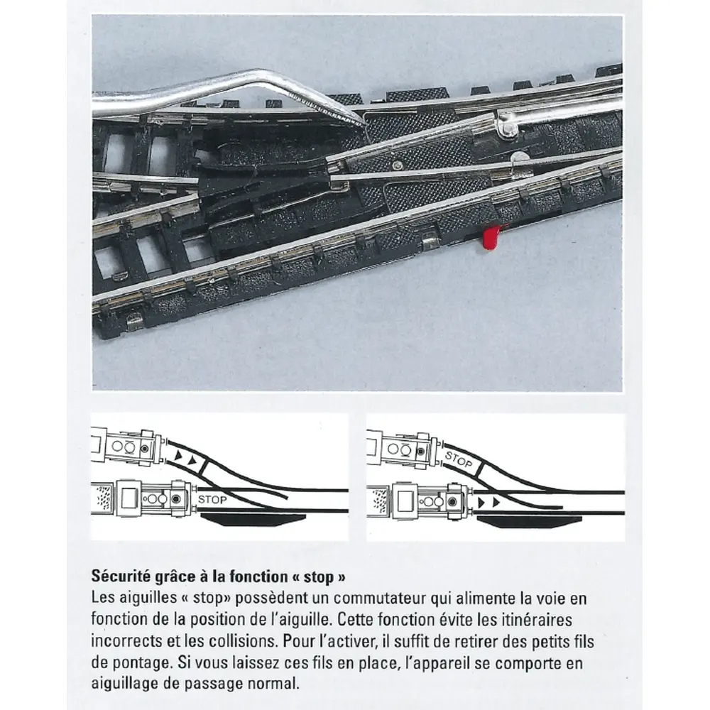 Aiguillage à gauche Minitrix 24° 104.2 mm - N : 1/160 - code 80 - 14951 - 3