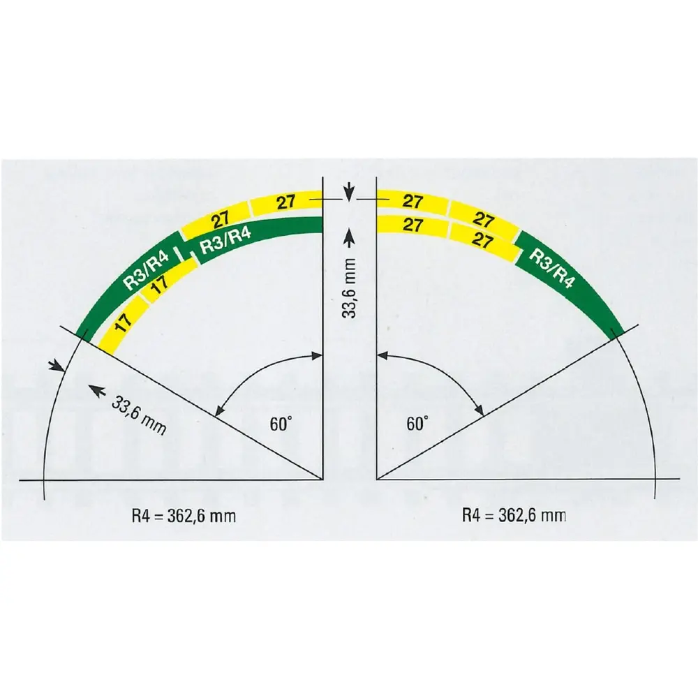 Aiguillage courbe droite - Minitrix 14948 - N 1/160 - code 80 - cœur polarisé - 30° - R3 / R4 - 2