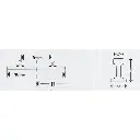 Rail flexible Minitrix 730 mm - N : 1/160 - code 80 - 14901 - 5