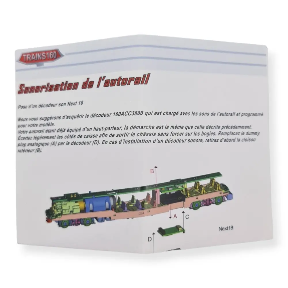 Décodeur Sonore pour X3800 - Next18 - DCC - Trains160 ACC3800 - N : 1/160  - 2