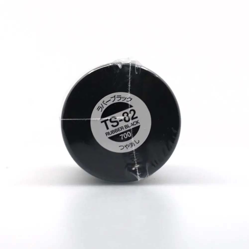 Peinture acrylique en spray - Noir Caoutchouc Mat TS82 - Tamiya 85082 - 100ml - 2