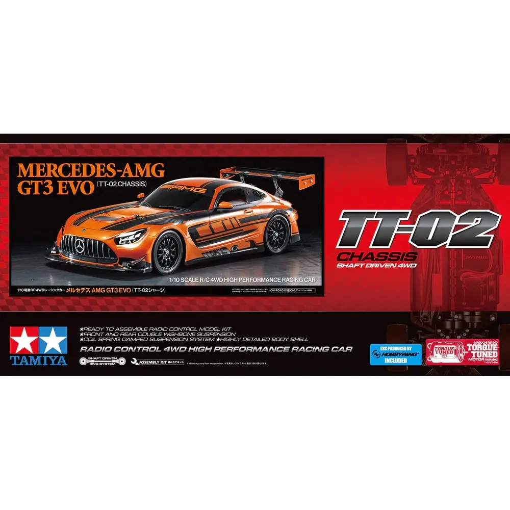 TT-02 Mercedes-AMG GT3 EVO en kit - Tamiya 58750 - 1/10 - 2