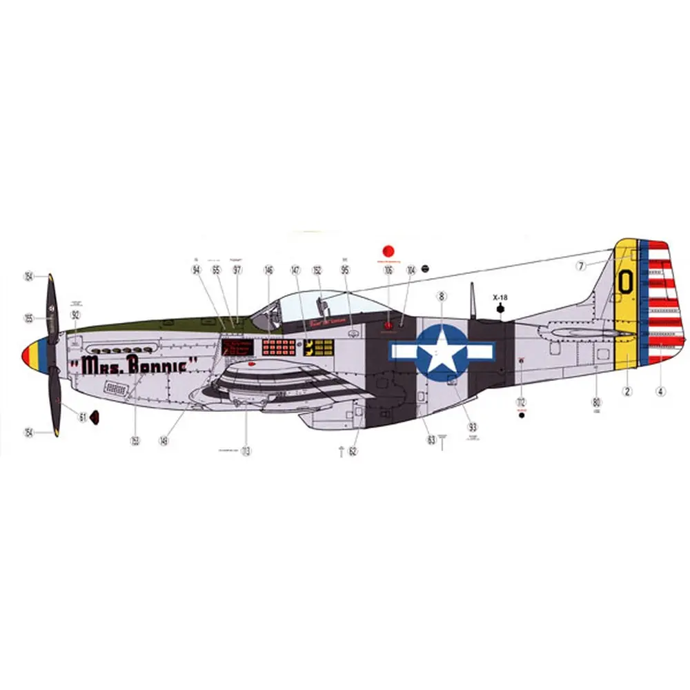 Avion de chasse - P-51D/K Mustang Pacific - Tamiya 60323 - Echelle 1/32 - 5
