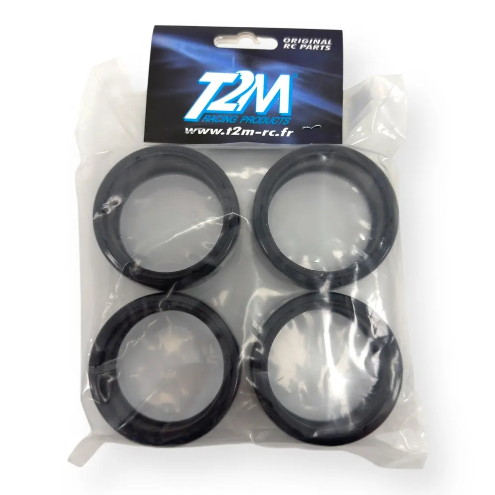 4 pneus drift noirs - T2M T422634N - 1/10 - 2
