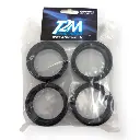 4 pneus drift noirs - T2M T422634N - 1/10 - 2
