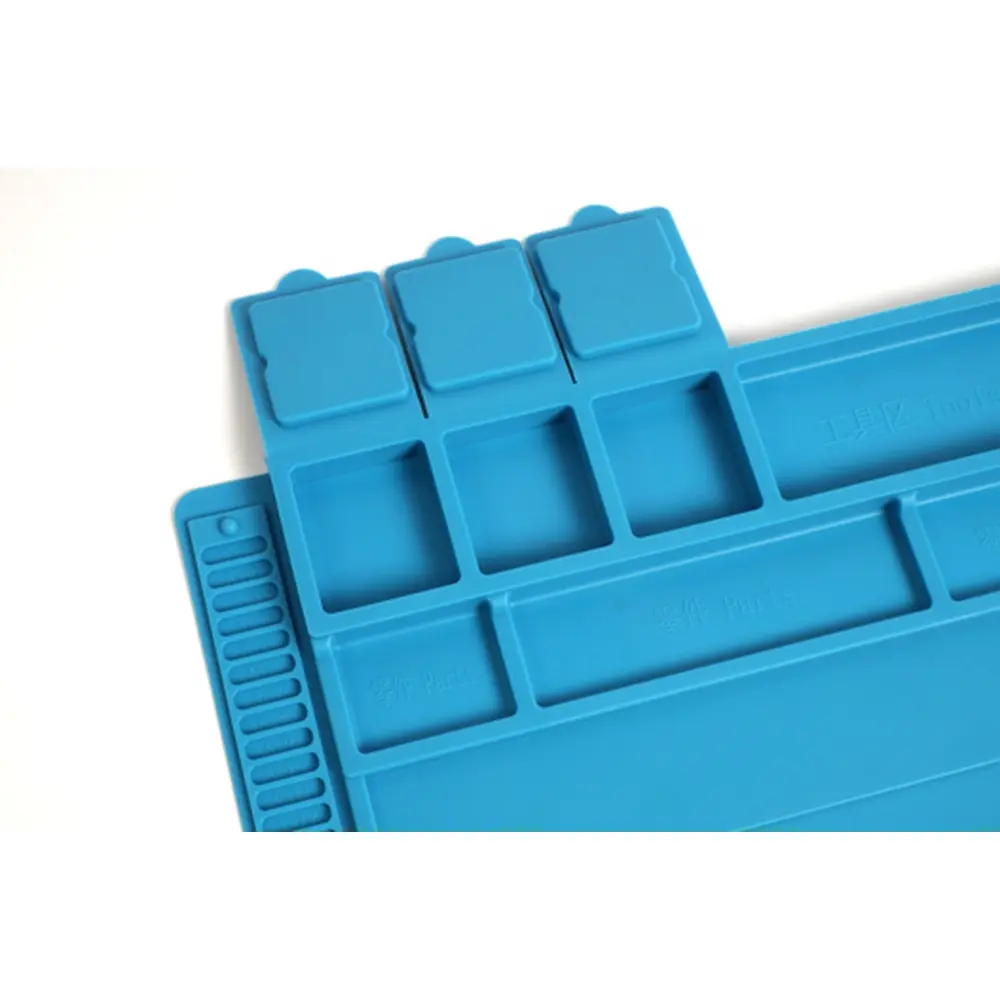 Tapis Silicone Aimanté pour Soudure | T2M T422592 | Bleu | 455 x 305 mm - 2