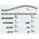 Rail droit - Minitrix 14908 - 27.9 mm - N : 1/160 - code 80 - 2