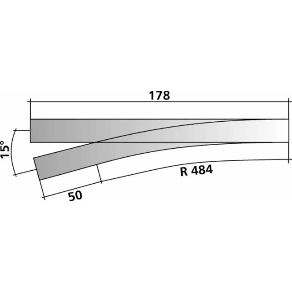 Aiguillage droit ou gauche en kit - Tillig Bahn 85441 - HO 1/87 - Code 83 - 2