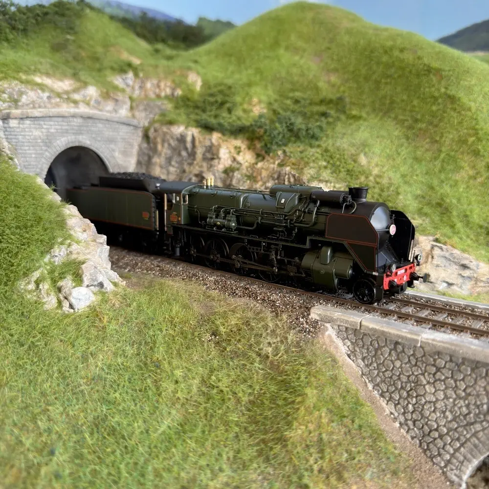 Locomotive à vapeur HO 2-150 P 100 tender 34 P 299 - DCC SON fumée - R37 HO41204DSF - SNCF - EP III - 4