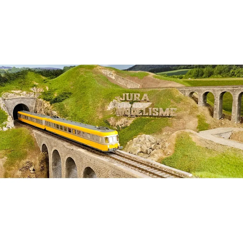 Autorail RGP 2 X-2706 Orange & Béton - DCC SON - Ree Modèles MB175S - HO 1/87 - SNCF - Ep IV - Digital sound - 2R - 6