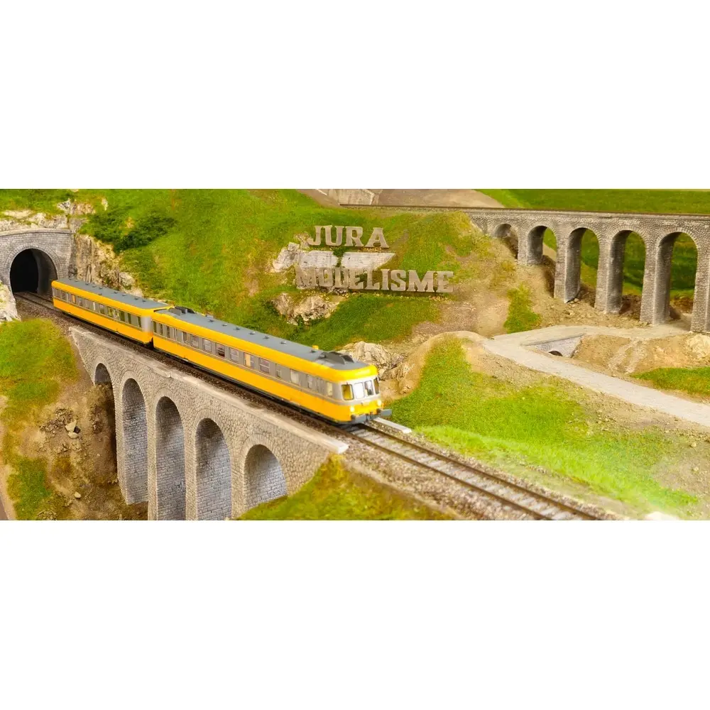 Autorail RGP 2 X-2706 Orange & Béton - DCC SON - Ree Modèles MB175S - HO 1/87 - SNCF - Ep IV - Digital sound - 2R - 10