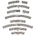 Rail courbe rayon 438 mm 11,25° Peco ST227 - HO : 1/87 - Code 100 - 2