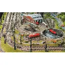 Aiguillage triple non polarisé - 111 mm & 15° Fleischmann 9157 code 80 - N 1/160 - 4